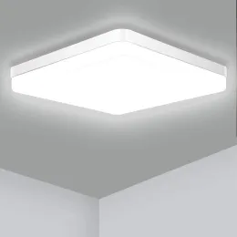 Quarto claro de teto LED quadrado Luz neutra branca fria branca quente 48w 36w 24w 18w para sala de estar