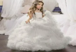 Girl Sukienka Dzieci 039s sukienka księżniczka kwiat dziewczyna ślubna sukienka wieczorowa moping długie spódnica dziewczyny puszyste nowe kostiumy dziewczyny cos9910996
