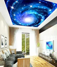 Custom 3D Po Wallpaper Galaxy Star Ceiling Fresco Wall Art Painting Living Room Bedroom Ceiling Mural Wallpaper De Parede 3D9195318812484