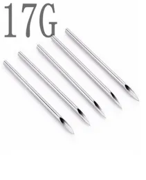 Yilong Dövme Bütün 100 PCS Steril Dövme Vücut Piercing Needles 17G Dövmeler Bodyart1275035