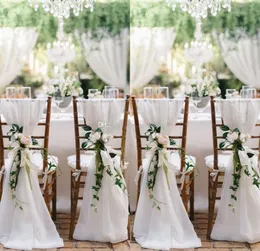 2016 New Designer Chair Sashes Wedding Accessory Cheap Wedding Supplies Wedding Decoration Ruffles Chiffon Chair Covers3300544