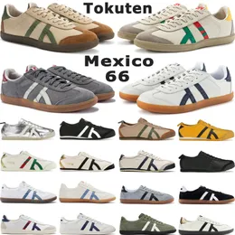 Classic Tiger Mexico 66 Running Shoes Tokuten Mens Low Tops Triple Black White Pure Gold Kill Women Sports Trainers Storlek 4-11