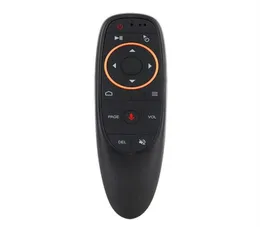 G10G10S Mouse ad aria con telecomando vocale con USB 24GHz Wireless Giroscopio a 6 assi Microfono Telecomandi IR per Android TV Box9821616