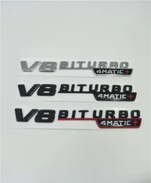 メルセデスAMG V8 Biturbo 4Matic +フェンダー文字バッジエンブレムロゴ4マティック + 2017 20187559267の3色
