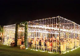 3 x 3m led icicle led curtain fairy string light fairy light 300 led Christmas light for Wedding home garden party decor6913403