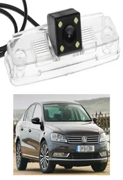 새로운 4 LED 차량 후면 뷰 카메라 역전 백업 CCD VW Passat B7 2012 2013 20144254238에 적합합니다.