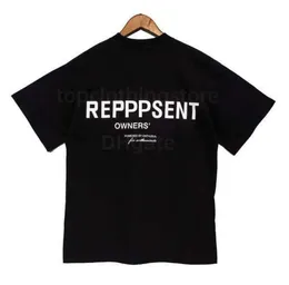 2024 Mens reprreesent T-shirts Cotton Owners Club Tee Brown Reprreesent Grey Green Blue Casual Short Sleeves Oversized Fashion Clothing Representdesigner 6612ESS