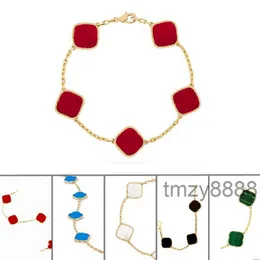 18 Style Luxury Clover Bracelet Designer Jewelry for Women Cleef Love Charm Bracelets Gifts Christmas Present S4KT