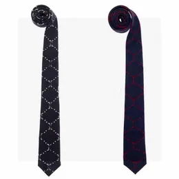 Män tie designer brev handgjorda slips lyx silk cravat mode mens affär choker g märke 2 färger solmio designers gravata