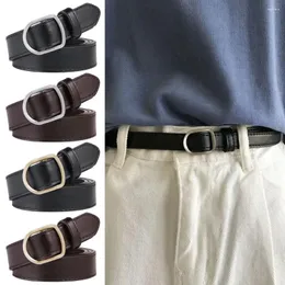 Belts Fashion Vintage Retro No-hole Buckle Waistband Thin Waist Strap Trouser Dress Leather Belt