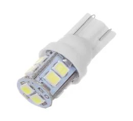 100x luz do carro t10 10smd w5w 194 168 2825 luzes brancas led cunha lâmpadas super brilhante dc 12v luz da placa de licença lado cauda ligh7795443