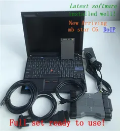 أداة تشخيص كاملة MB Star SD C6 XENTRY DOIP مع D630 LAPTOP 360GB SSD DIGANOSION MUNTORDERSER أحدث برنامج CAR5991404