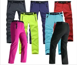 Women Thick Warm Fleece Softshell Pants Fishing Camping Hiking Skiing Trousers Waterproof Windproof 2016 New Pantolon RW0412673542