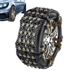 Snow Tire Chains 6pcs Car Anti-Skid Chain Universal Truck Tire Chains Flexible Winter Snow Mud Tire Chains Multifunctional