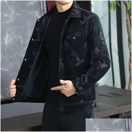 남성용 재킷 남성 떼는 클래식 컬러 플러스 사이즈 크기 슬림 라펠 가죽 재킷 캐주얼 다목적 코트 드롭 배달 의류 의류 OU DHB6V