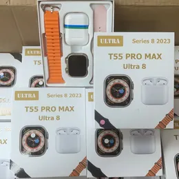 T55Ultra 이어폰, 2-in-1 스마트 워치, Bluetooth Wristband, 전화, 운동 정보, 심박수, 수면 스트랩