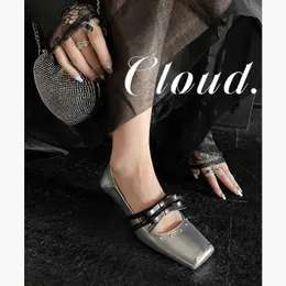 Strong promotion of spicy girl y2k punk style high heels, Mary Jane shoes, women's thick square toe straps, niche design, and single shoes 240220