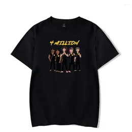 メンズTシャツBaylen Levine 400万人の加入者ロゴマーチTシャツ男女半袖女性ファニーシャツユニセックスハラジュクトップス