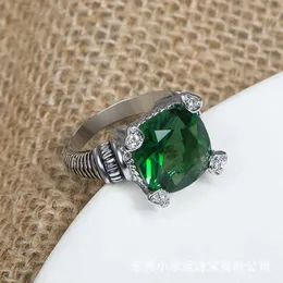 Designer david yuman yurma jóias jade anjo conjunto zircão anel de cobre estilo acessórios anel jóias sem palavras