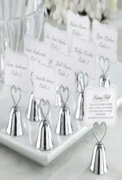 Wedding Bell Favors Kissing Bell Wedding Bell gynnar Silver Place Card Holders PO Holders Wedding Favors9846767