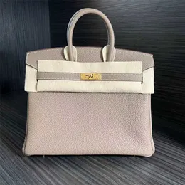 Tote Handbag BK Bag Series Elephant Grey Gold Buckle Gold Brown Black Togo