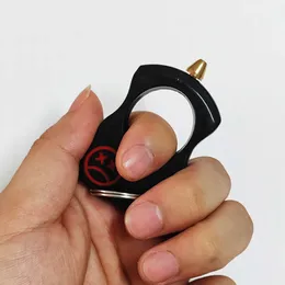 Outdoor Self Designer Defense Fist Cl Martial Arts Prop Crying Face Single Finger Tiger Sleeve Ring Survival Equipment Keychain NZW8