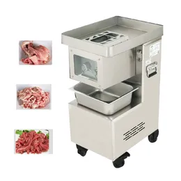 Tagliatrice per strisce di carne fresca per l'industria della ristorazione Macchina per tagliare la carne con chopper di verdure per uso commerciale 3000W