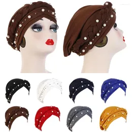 Ethnic Clothing India Women Muslim Braid Turban Headwrap Cover Cancer Chemo Islam Arab Cap Hat Hair Loss Bonnet Beanies Headscarf Turbante