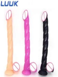 LUUK Langer 31-cm-Dildo mit Saugnapf, Schwanz, stimulierende Massage, vaginale Masturbation, realistischer Penis für Frauen, Q0508284T4132685