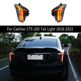 Acessórios do carro lâmpada traseira freio reverso estacionamento luzes de corrida para cadillac ct5 led luz traseira 18-22 streamer sinal de volta lanterna traseira