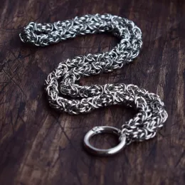 Necklaces SanLan 1pcs Norse viking high quality men 8mm wide stainess steel chain 50cm/60cm