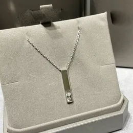 Dupeブランド最高品質925 Sterling Silver Peandant Chain Necklace Move Diamondsの女性向け