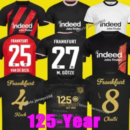 2023 2024 Eintracht Frankfurt 125th Soccer Jerseys 125-Year Anniversary kit 23 24 MARMOUSH van de Beek M.GOTZE CHAIBI KNAUFF TUTA MARMOUSH SKHIRI KOCH football shirt