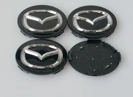 4pcs 56mm Mazda 3 5 6 CX5 CX7 CX9 RX8 MX5 MIATA MPV 휠 센터 허브 캡 56mm SilverBlack3322686