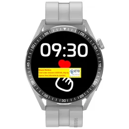 GT3 WH8 B Smartwatch Bluetooth wywołanie okrągły wyświetlacz tętna Biało Tlen Monitor Śledzenie zdrowia Czarne ZZ