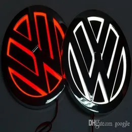5D LED 자동차 로고 램프 110mm VW 골프 마고탄 Scirocco Tiguan CC Bora Car Badge LED 기호 램프 자동 후면 엠블럼 라이트 6870305