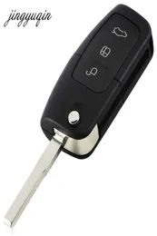 3 -knappar Flip Folding Modified Ocut Car Blank Key Shell Remote FOB Cover för Ford Focus Fiesta C Max KA7913046