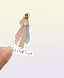 52Pcs Jesus Phrase Sticker Christ Bible Graffiti Stickers for DIY Luggage Laptop Skateboard Motorcycle Bicycle Stickers1384526