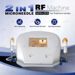 Microneedle RF Máquina de radiofrequência fracionária SFR MFR Rejuvenescimento da pele 2 anos de garantia Remoção de cicatrizes de acne Dispositivo de aperto para remoção de rugas com microagulhamento