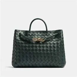 Bottegvenets Andiamos Bag Genuine Leather 10a Woven Legal Copy Deisgner Online Shop Bag 2023 New Womens One 어깨 크로스 바디 다목적 핸드백 Tren