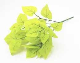 Sztuczne zielone rośliny Inside Outdoor Fake Plastic Leaf Foliage Bush Home Office Garden Flower Dekoracja 3667812