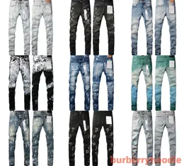 Designer de marca roxa jeans para homens mulheres calças roxo verão buraco alta qualidade bordado jean denim calças dos homens jeans roxo 81