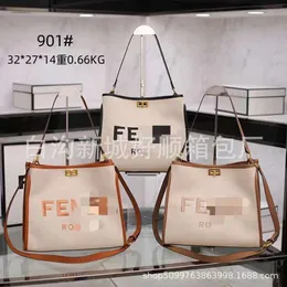 Холщовая сумка Fenjia большой емкости, женская вышитая нитью, ручная сумка через плечо, модные 75% прямых продаж с фабрики