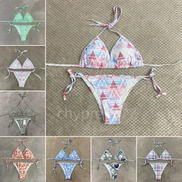 Designer Bikini Designer Swimsuit Women Sexig Tvåbit Set Bikini Letter Swimsuit Beach Women Swimsuit Three-Point Swimsuit