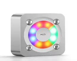 2019 New Arrival Portable Wireless Bluetooth Square Speaker Support FM LED Shinning TF Card Music Playing with Light Volume contro2206036