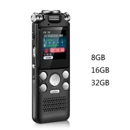 Inspelare professionell röstaktiverad digital röstinspelare 8 GB 16GB 32G Brusavbrytande inspelning OTG WAV MP3 Player Qxnf