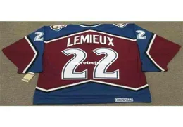 HELA MENS CLAUDE LEMIEUX 1996 CCM VINTAGE AWATE Billiga retro hockey tröja5635600