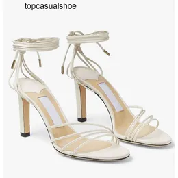 JC Jimmynessity Choo Antia Summer Brands Nappa Designer Leather Sandals Shoes Women Adjustable Ankle Wrap Tie High Heels Party Wedding Bridal Dress Gladiator Sanda