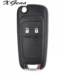 2 Knappsbilsnyckelersättning Remote Flip Key Cover Shell för Opel Adam Astra J Insignia Mokka Zafira C Corsa Cascada Meriva Karl6126597