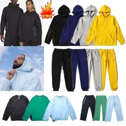 Mens Sports Hoodies Nocta Tech Fleece Tracksuit Designer Hoodie Calças Definir Duas Peças Terno Homens Mulher Com Capuz Camisola Calças Fatos Bottoms Running Joggers Al